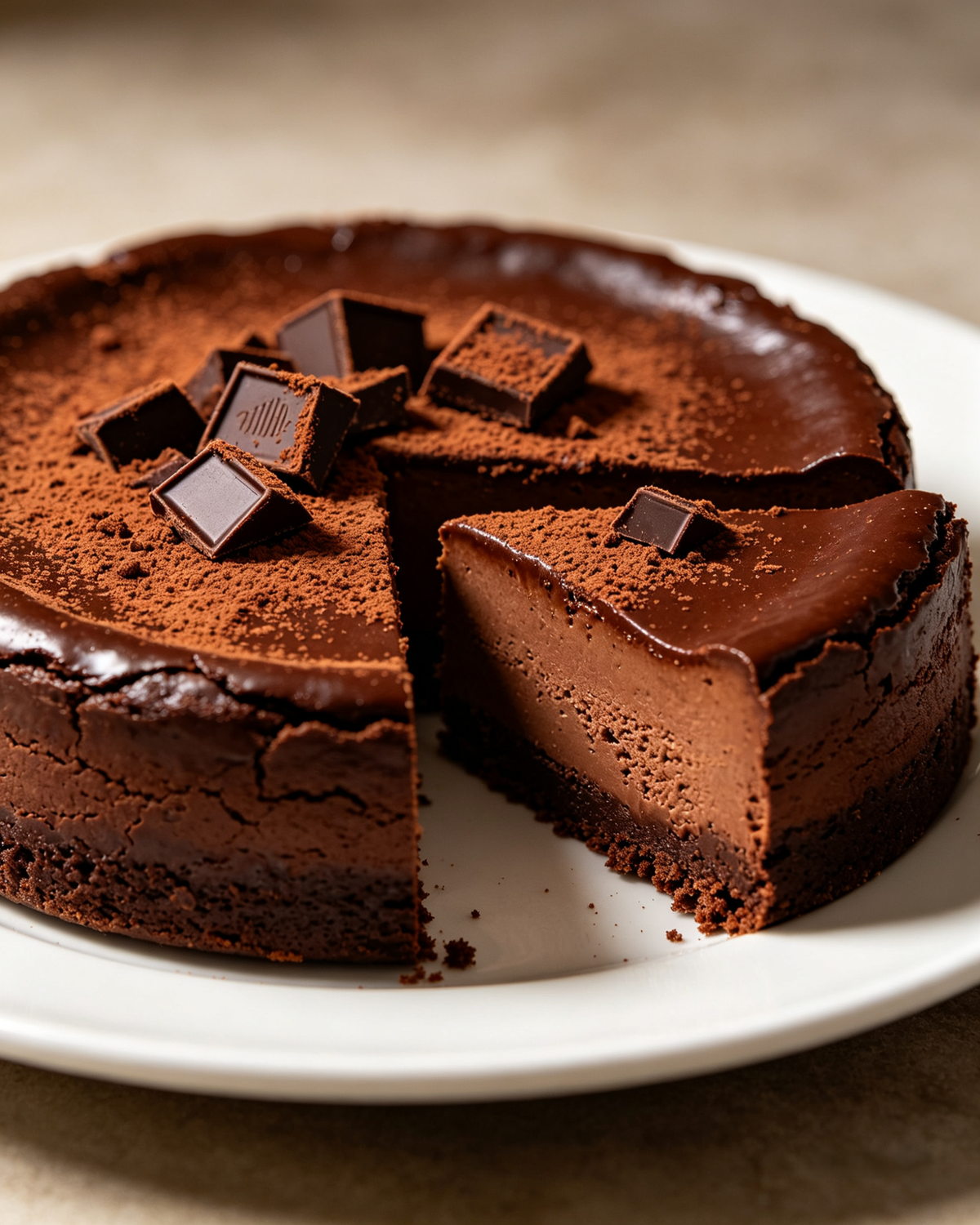 Cheescake de chocolate (Frio / Horneado) Coctel